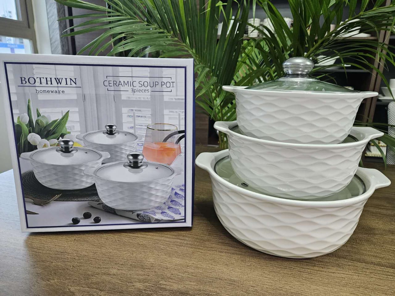 3pcs set Ceramic Casserole serving dishes